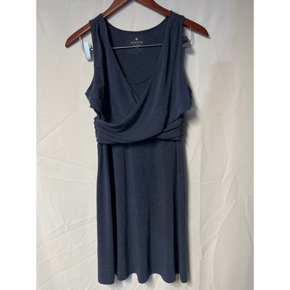 Athleta Blue Sleeveless Scoop Neck Mini Sundress - Picture 1 of 2